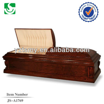 Jewish style factory direct sale solid pine wood caskets